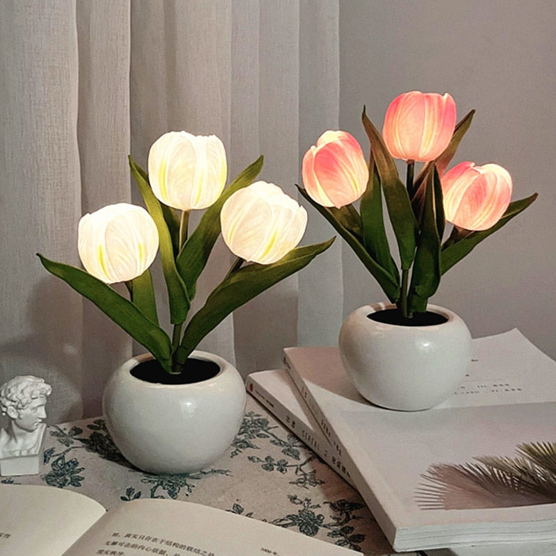 LED Tulip Flower Lamp