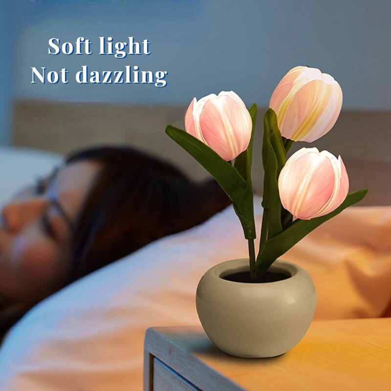 LED Tulip Flower Lamp