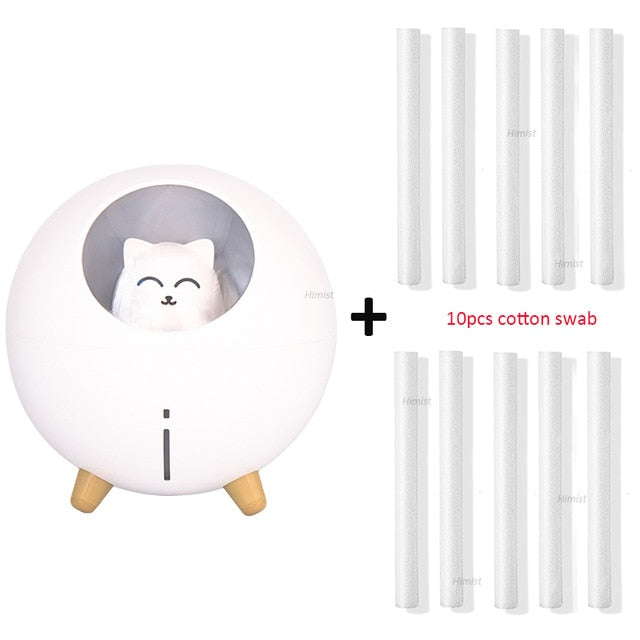 Color Changing Cat Humidifier Lamp