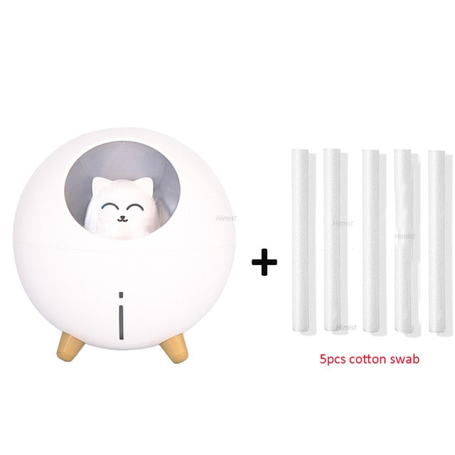 Color Changing Cat Humidifier Lamp