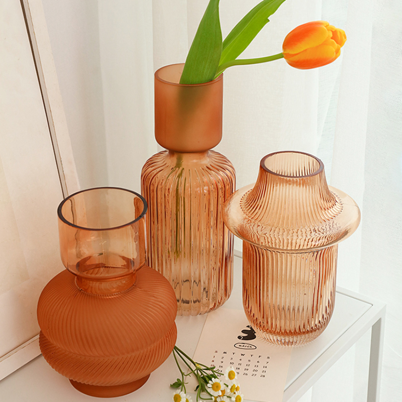 Orange Retro Orange Crystal Vase