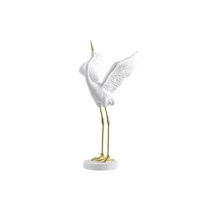 White Egret Decorative Figurine