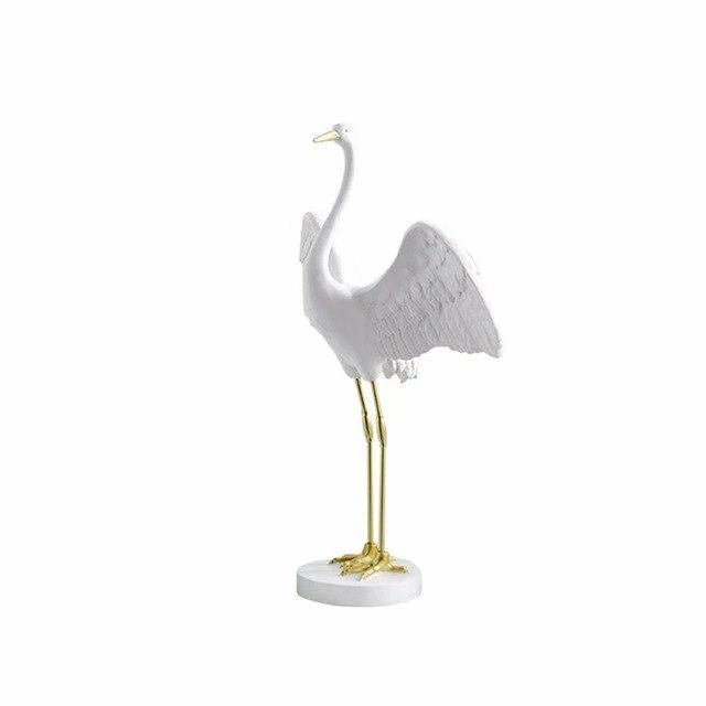 White Egret Decorative Figurine