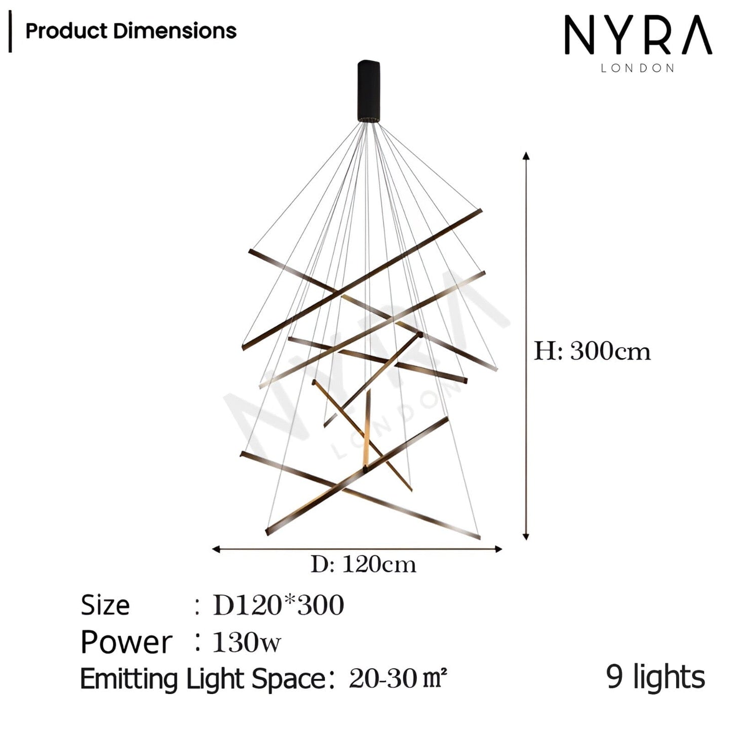 Modern Duplex Chandelier Lighting Fixture