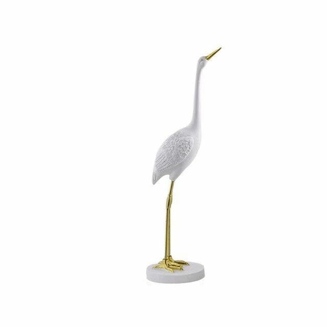 White Egret Decorative Figurine