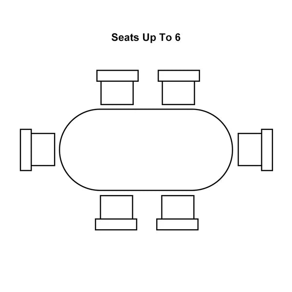 Naomi 6-Seater Walnut Table