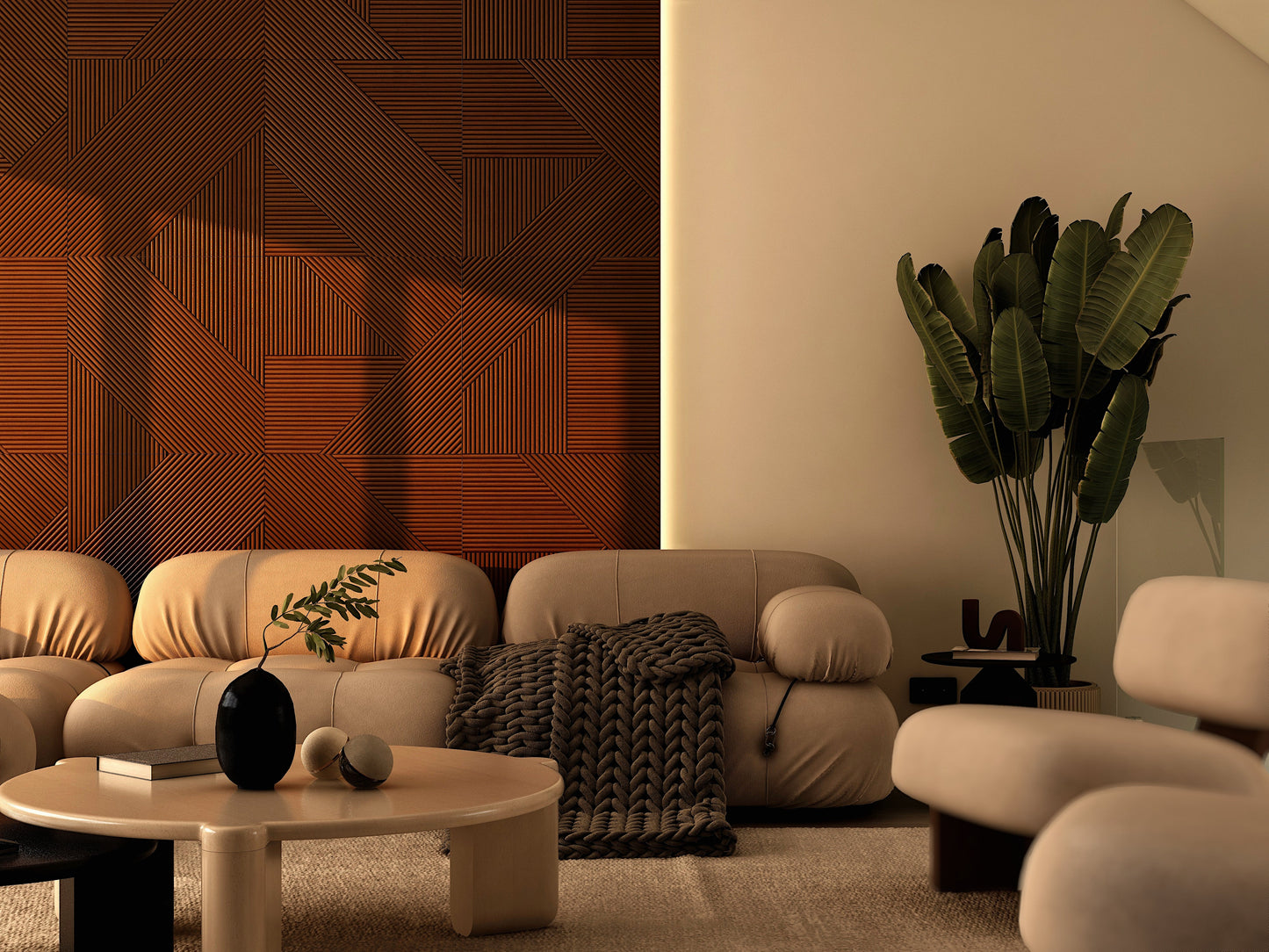 Modern Minimalistic Wooden Wall Panels