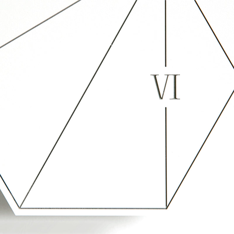 Minimalist Line Tri-hexagon Wall Clock Series