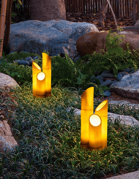 Waterproof Outdoor Bamboo Shape Garden Lamp