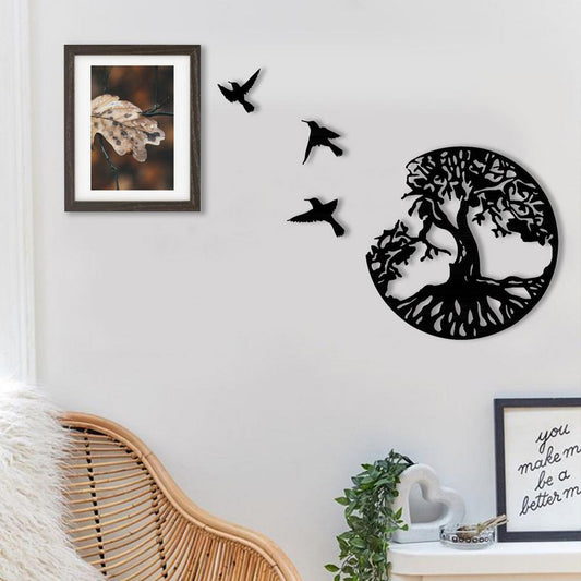 Tree Of Life And Birds Wall Decor