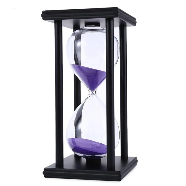 Wooden Frame Sand Hourglass Decor