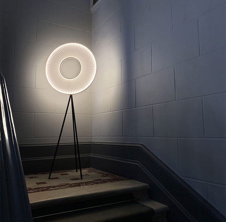 Blatten | Minimalistic LED Floor Lamp With Fabric Pleats