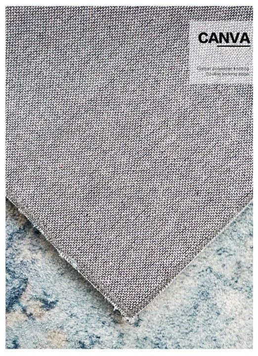 Blue/Grey/Beige Fluffy Rectangle Area Carpet