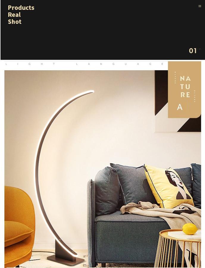 Assma - Modern Half Moon Floor Lamp