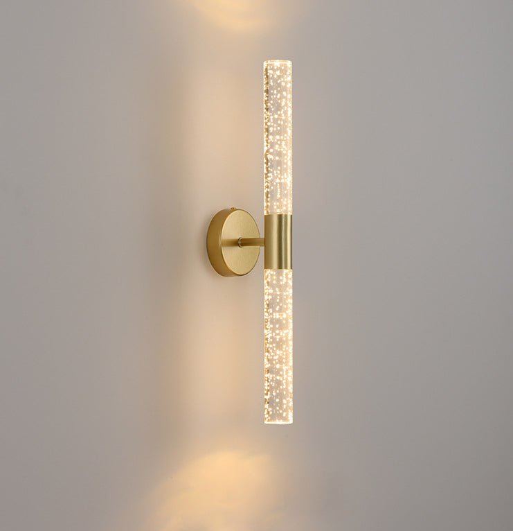 Modern Golden Wall Lamp in Minimalistic Style for Bedroom, Corridor