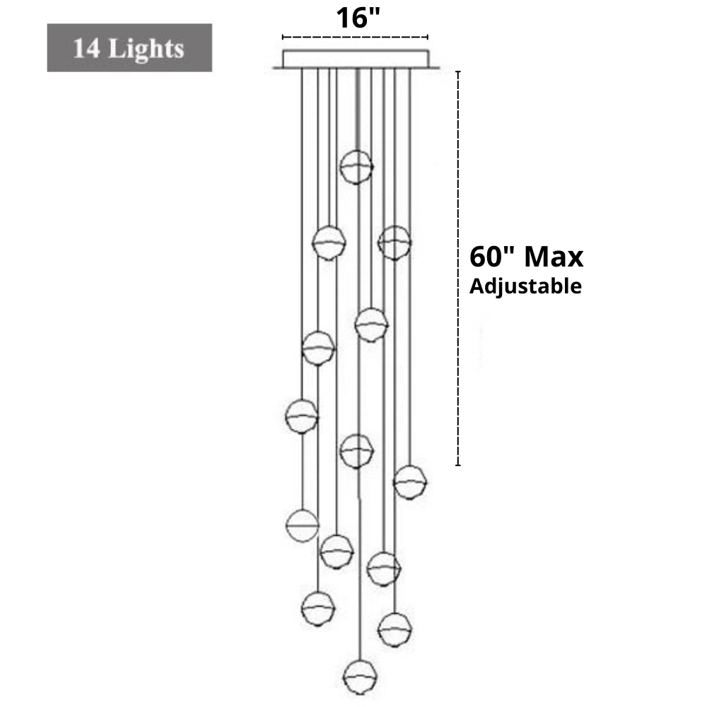 Tarus - Modern Multi-Bulb Chandelier