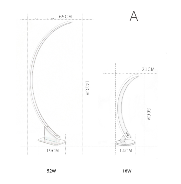 Assma - Modern Half Moon Floor Lamp