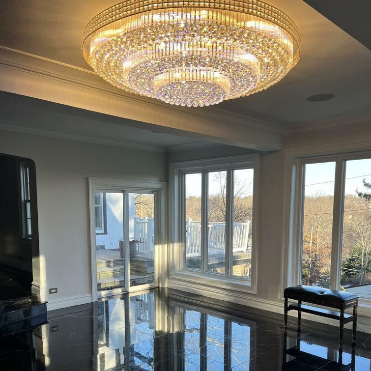 Multi Tier Contemporary Crystal Chandelier