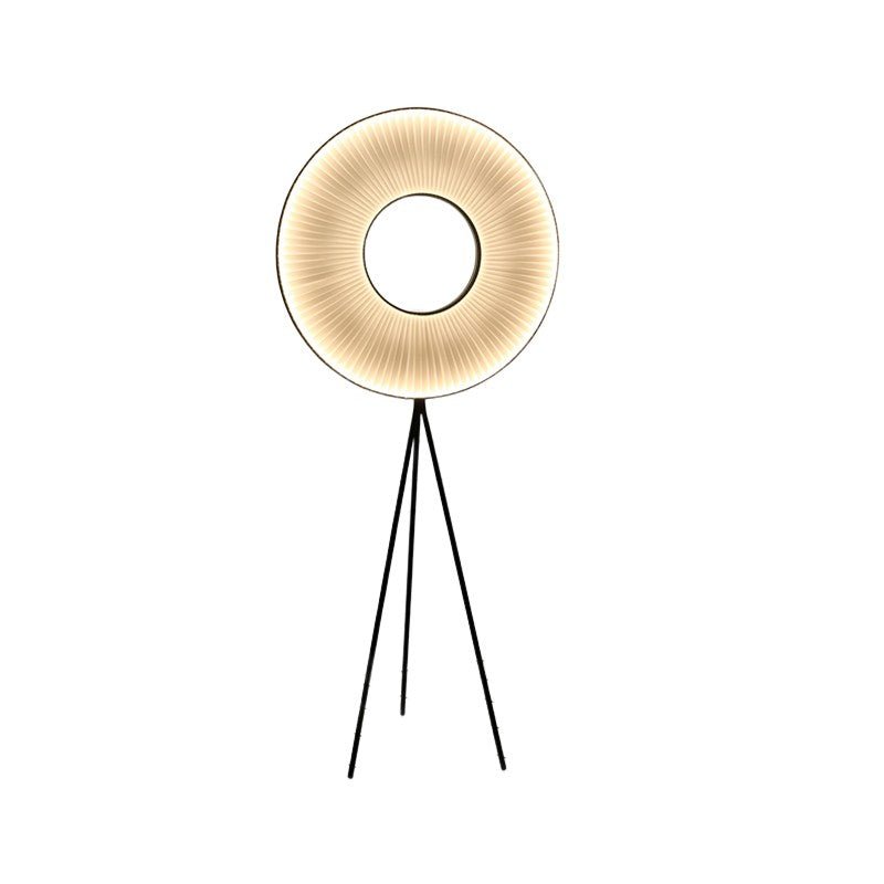 Blatten | Minimalistic LED Floor Lamp With Fabric Pleats