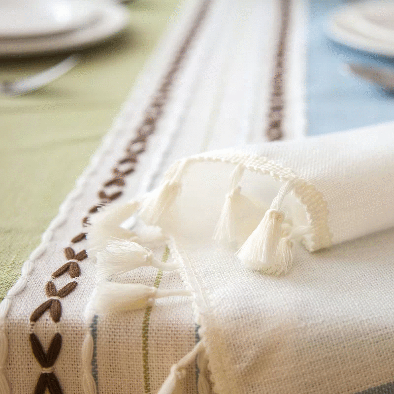 Baldone Elegant Cotton Tablecloth