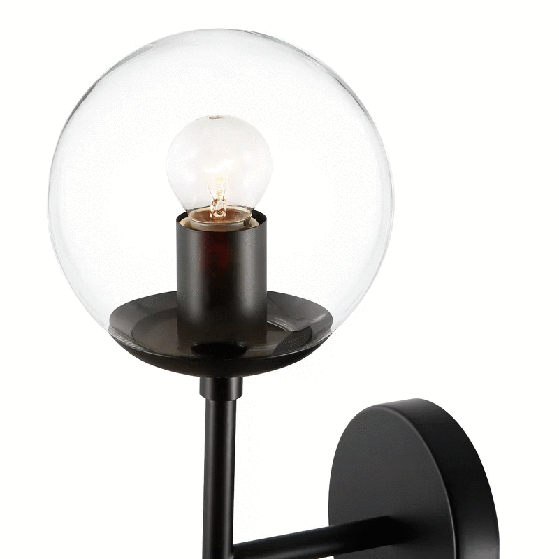 Assis Spherical Glass Wall Sconce