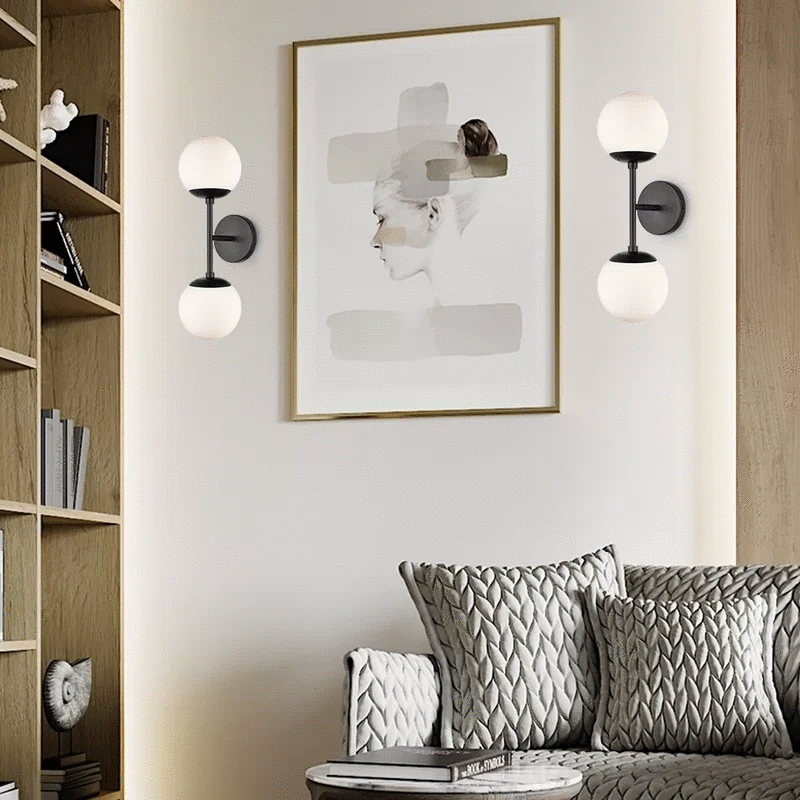 Assis Spherical Glass Wall Sconce