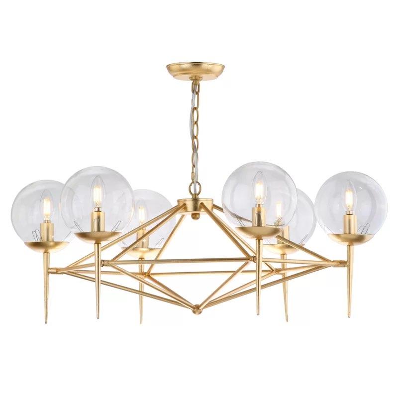 Marica Golden Geometric Chandelier