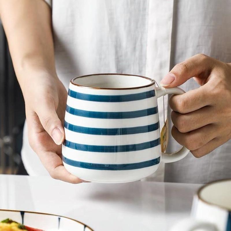 Jundia Blue Patterned Coffee Mug