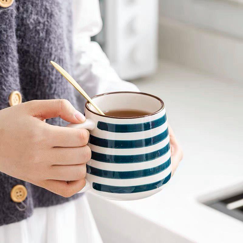 Jundia Blue Patterned Coffee Mug