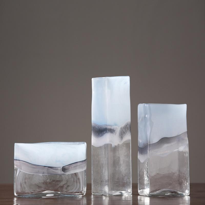 Maison Marble Glass Vase - Organic Elegance