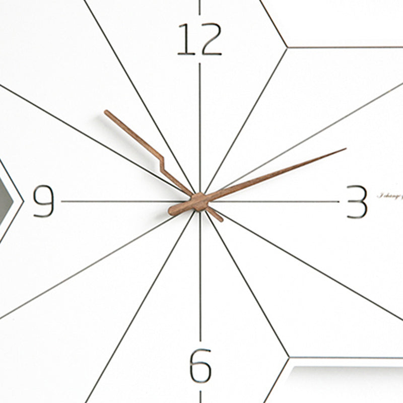 Minimalist Line Tri-hexagon Wall Clock Series