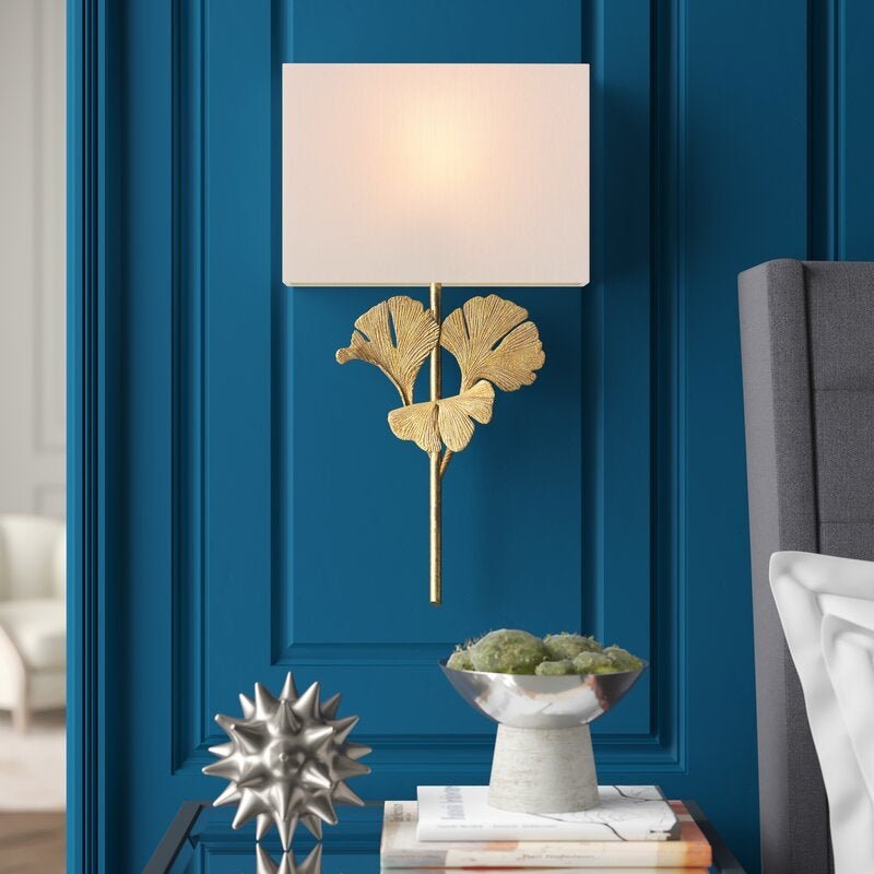 Modern Wall Lamp in the Shape of the Ginkgo Leaf, Living Room, Bedroom