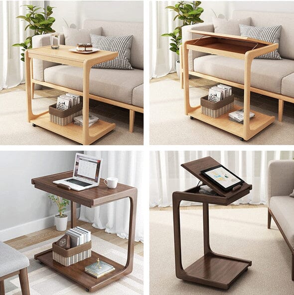 NYRA Wooden Flip End Table