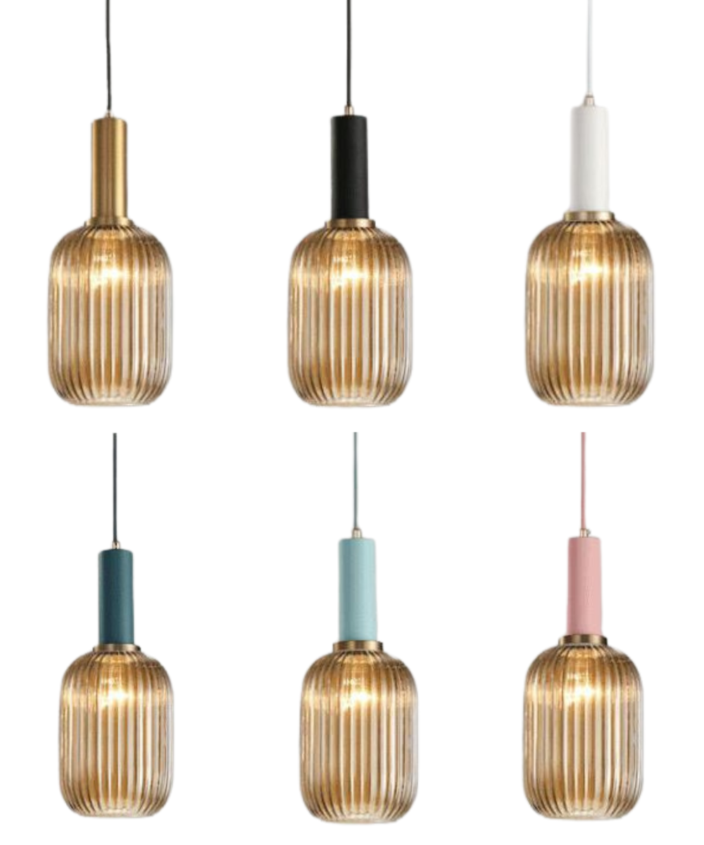 Walden - Vintage Textured Glass Pendant Lights