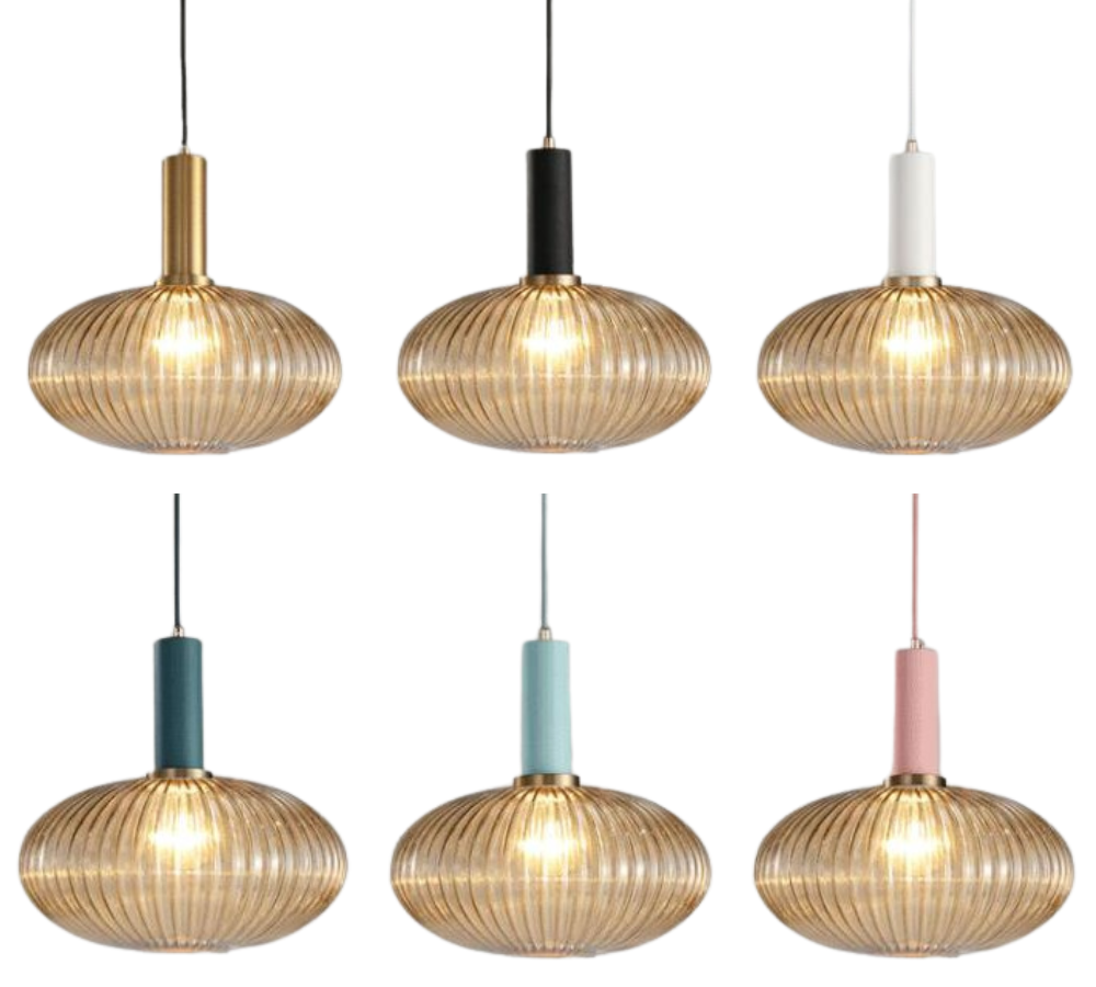 Walden - Vintage Textured Glass Pendant Lights