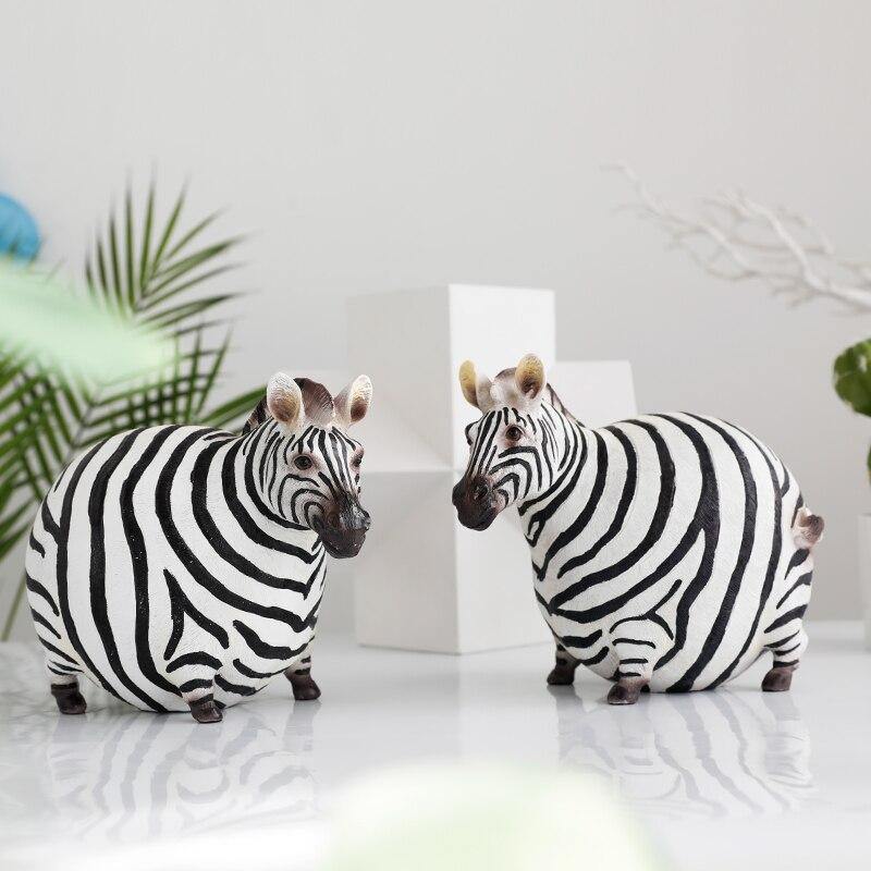 Chubby Zebra Figurine - Nordic Side - zebra