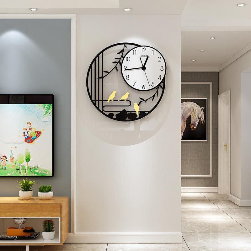 Birds Modern Design Wall Clock