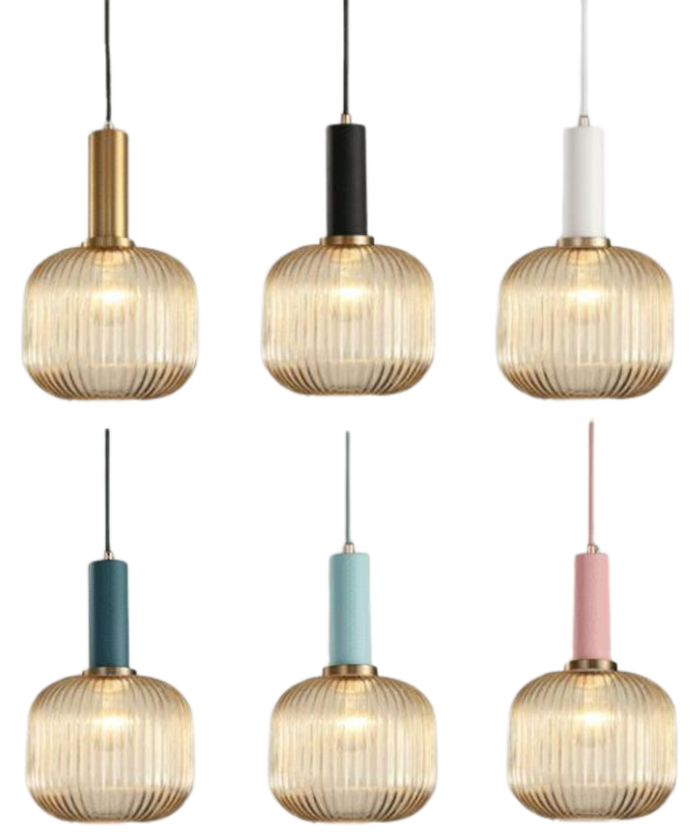 Walden - Vintage Textured Glass Pendant Lights