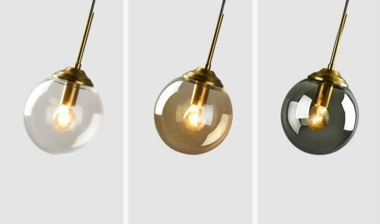 Vintage Glass Globe Pendant Lights