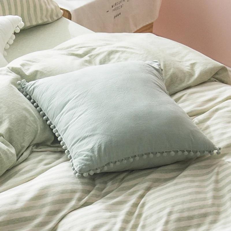 Pom Pom Bedding Pillow Case - Nordic Side - not-hanger