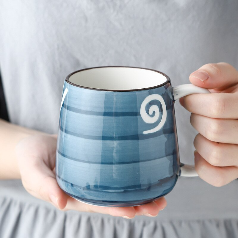 Jundia Blue Patterned Coffee Mug