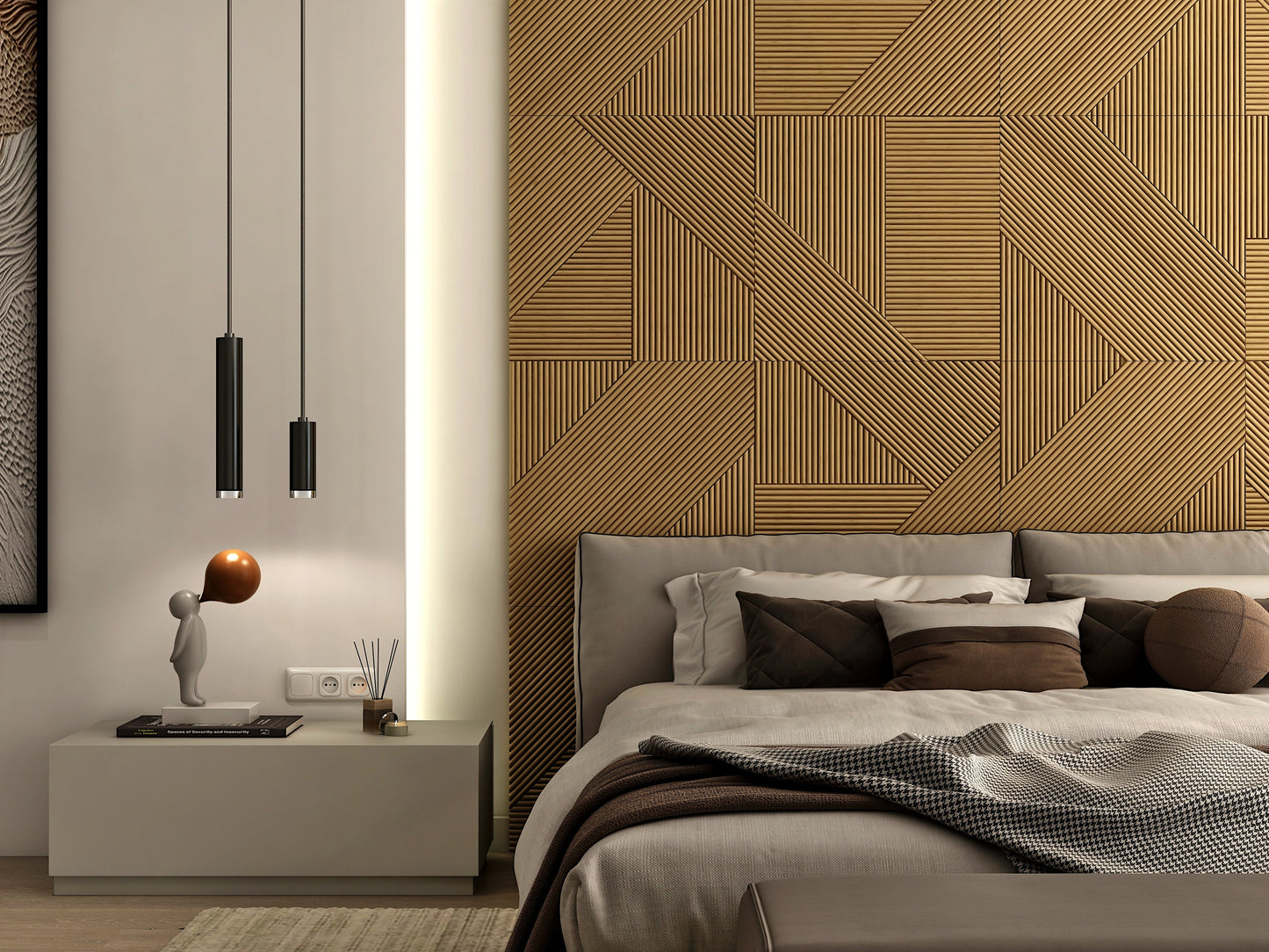 Modern Minimalistic Wooden Wall Panels