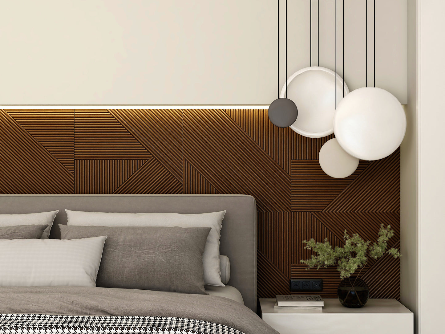 Modern Minimalistic Wooden Wall Panels