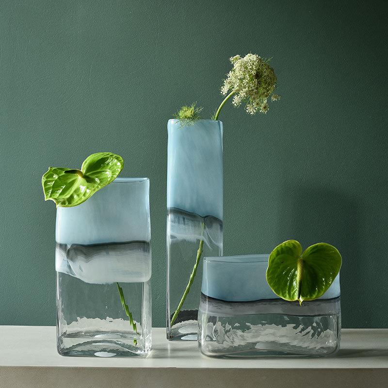 Maison Marble Glass Vase - Organic Elegance