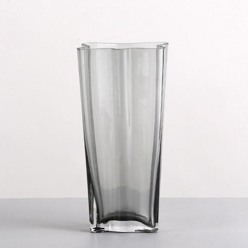 Abstract Scandinavian Crystal Vase - Abstract Waves