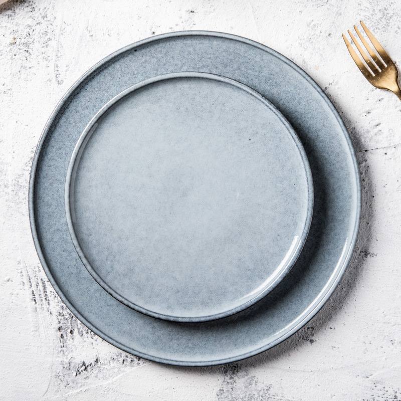 Mavis Handcrafted Blue Plate for Table Setting