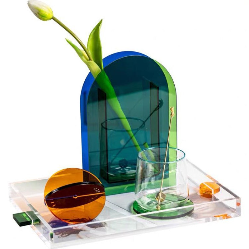 Vivid Acrylic Vase Decor Piece