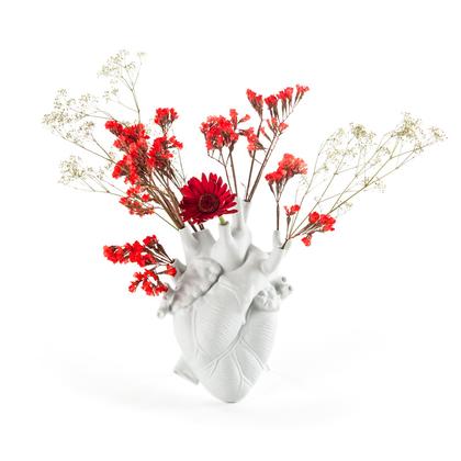 Blooming Heart-Shaped Bud Vase