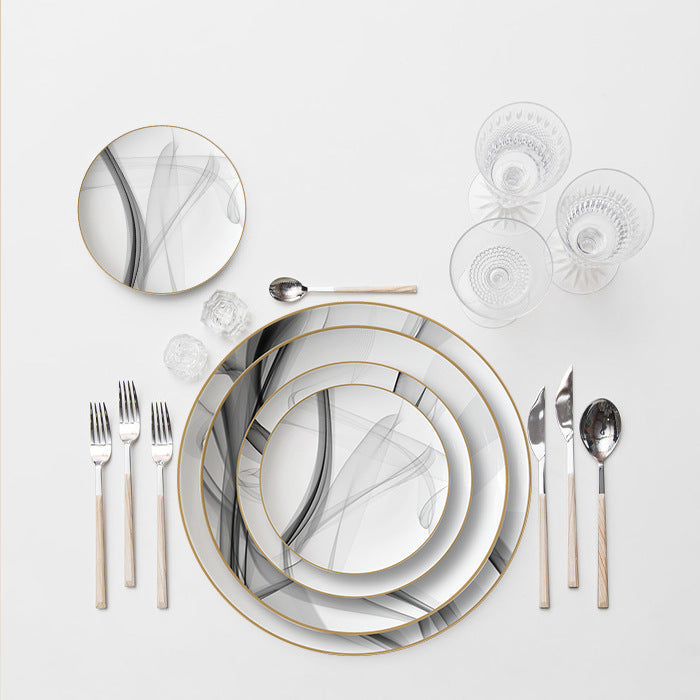 Swirl Porcelain Dinnerware Set