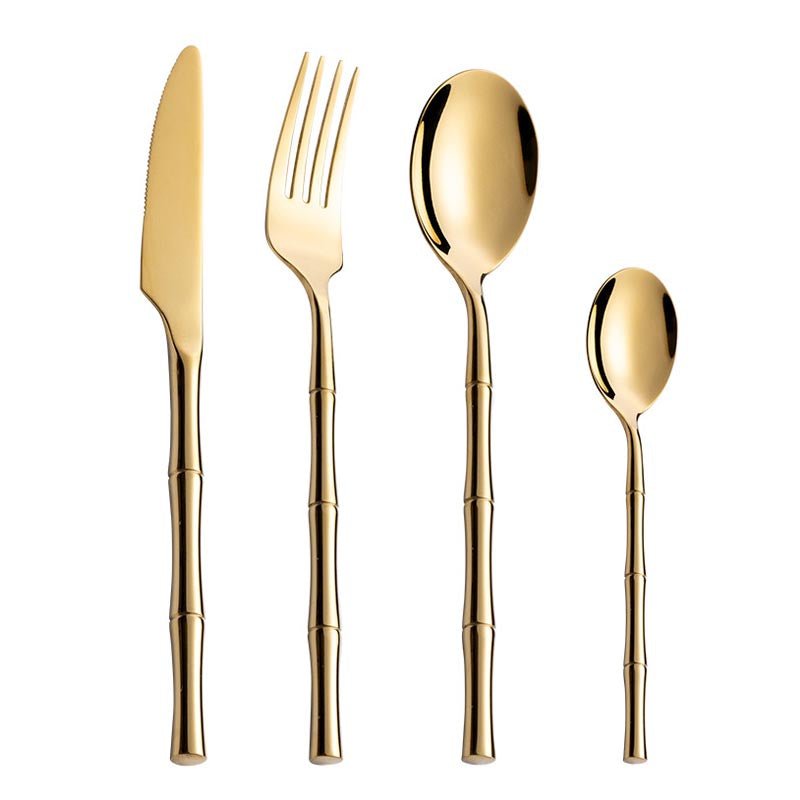 Metal Bamboo Cutlery Set